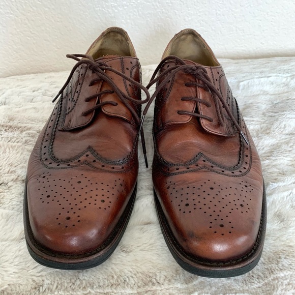 Steptronic Brown Wingtip Oxford Dress Shoes main image 8